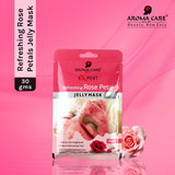 'Refreshing Rose Petal Jelly Peel-Off Mask 30gm, Hydrating & Skin Rejuvenating Face Mask with Natural Rose Extract'