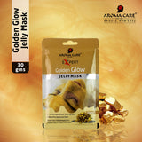 'Golden Glow Jelly Peel-Off Mask 30gm | Skin Brightening & Radiance Boosting Face Mask with Natural Gold Extract'