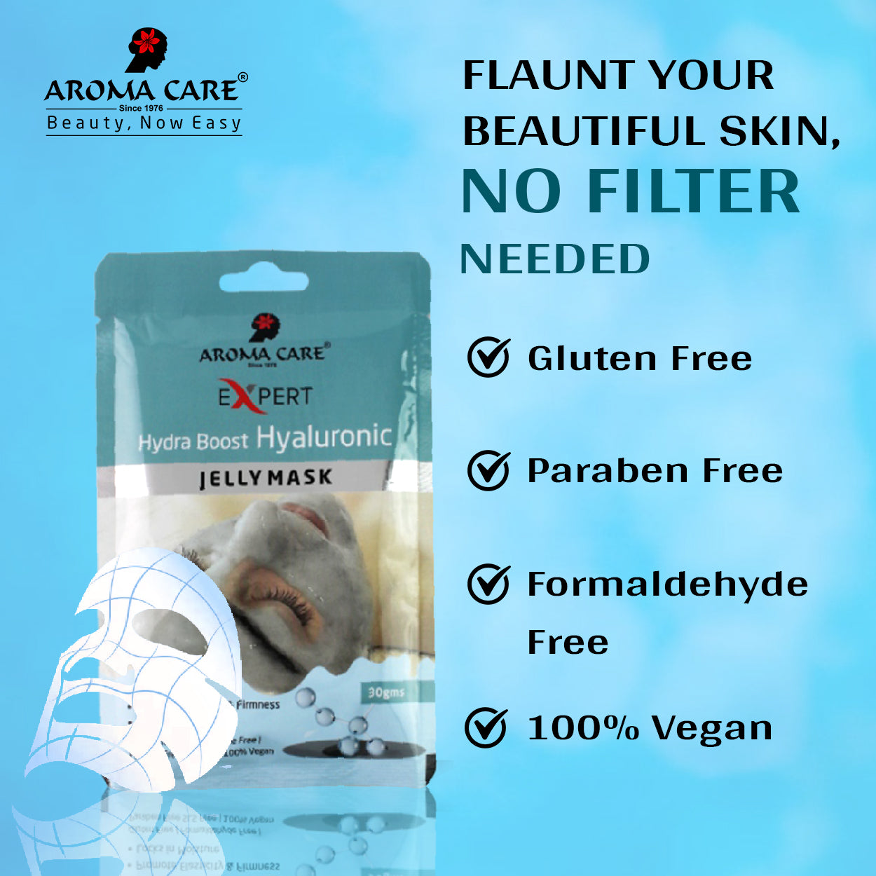 'Hydro Boost Hyaluronic Jelly Peel-Off Mask 30gm | Deep Hydration & Skin Plumping Face Mask with Hyaluronic Acid'