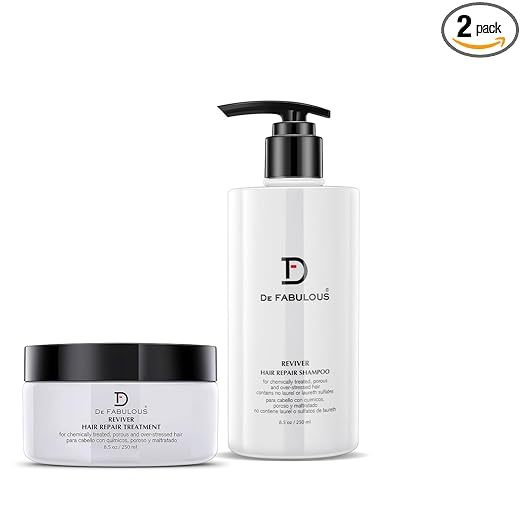De Fabulous Reviver hair repair sahmpoo And hair repair treatment  Combo