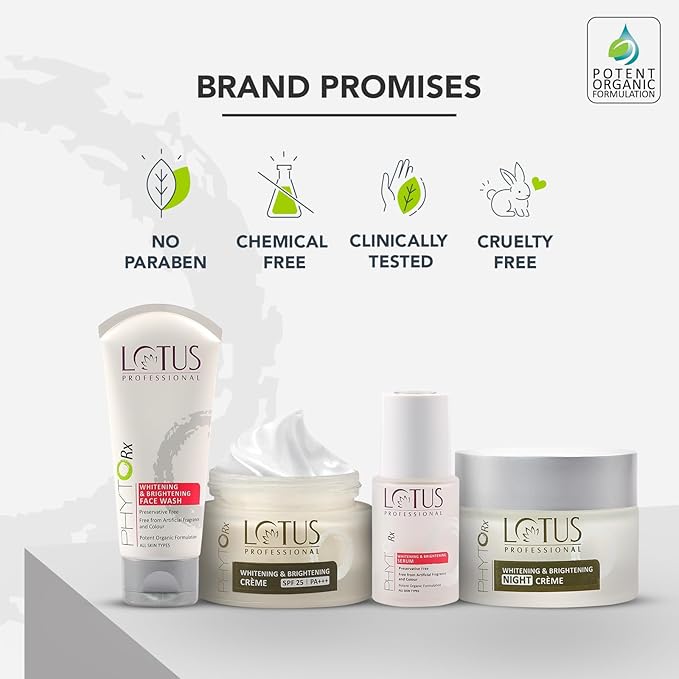 LOTUS PROFESSIONAL PHYTORX WHITENING & BRIGHENING PRESERVATIVE FREE FACE WASH