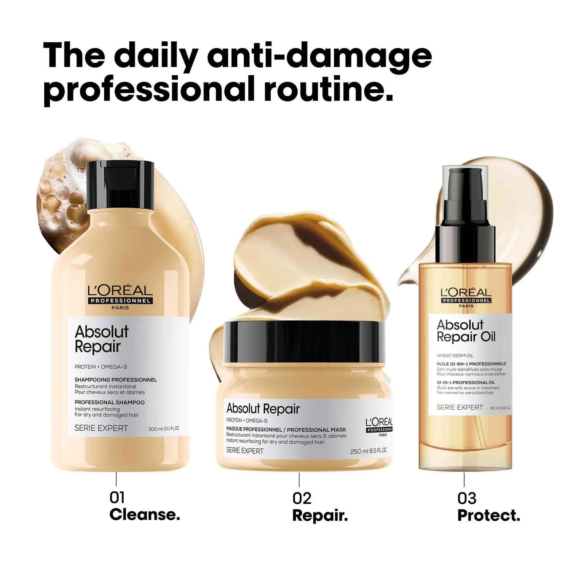 L'Oreal Absolut Repair Masque 250ML, For instantly resurfaced & repaired hair