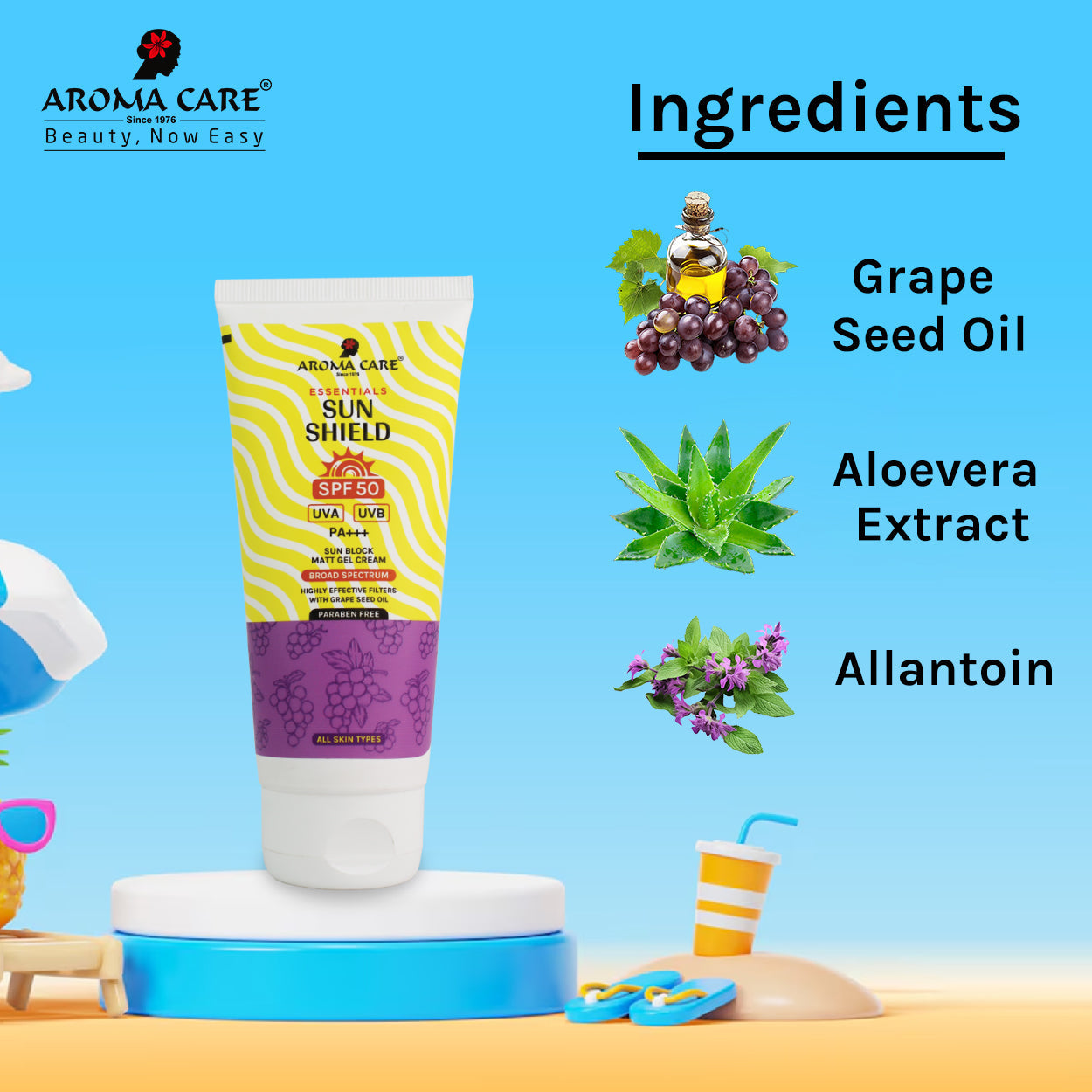 Essential Sun Shield SPF 50 MATT GEL CREAM
