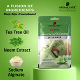 'Neem & Tea Tree Oil Control Jelly Peel-Off Mask 30gm | Acne Control & Pore Clearing Face Mask with Natural Antiseptic Ingredients'
