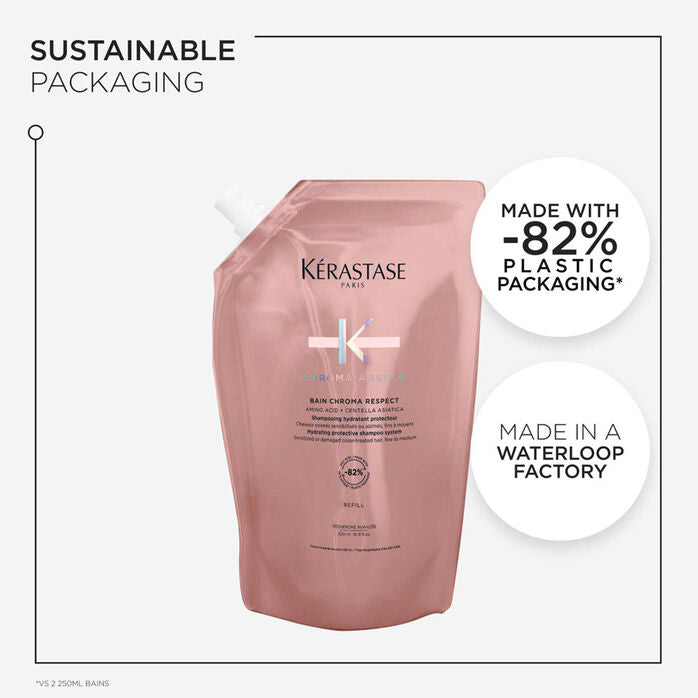 Kerastase Chroma Absolu - Bain Chroma Respect Shampoo 500ml Refill