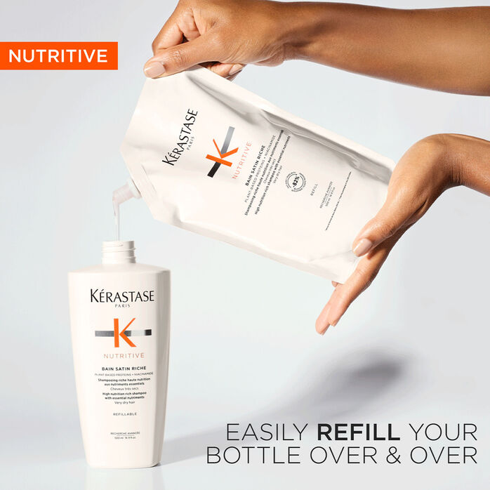 Kerastase Nutritive Bain Satin Riche, For Very Dry Hair, Gives 72Hr Hydration 500ml