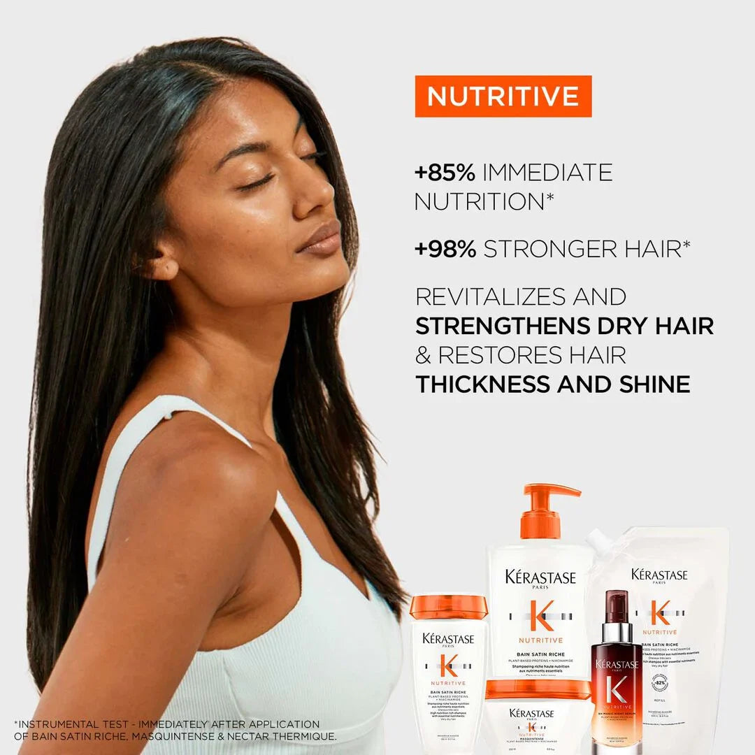 Kerastase Nutritive Bain Satin Riche, For Very Dry Hair, Gives 72Hr Hydration 500ml