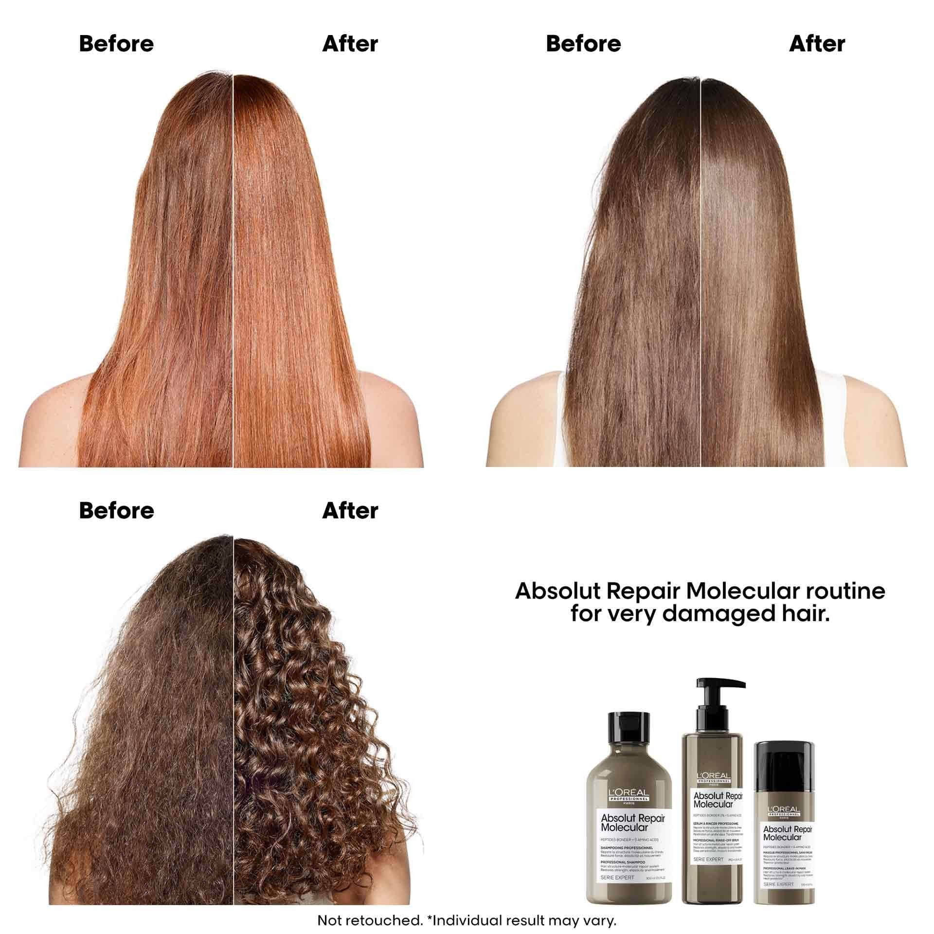 L'Oreal Absolut Repair Molecular Rinse-off Serum For Damaged Hair 250ml