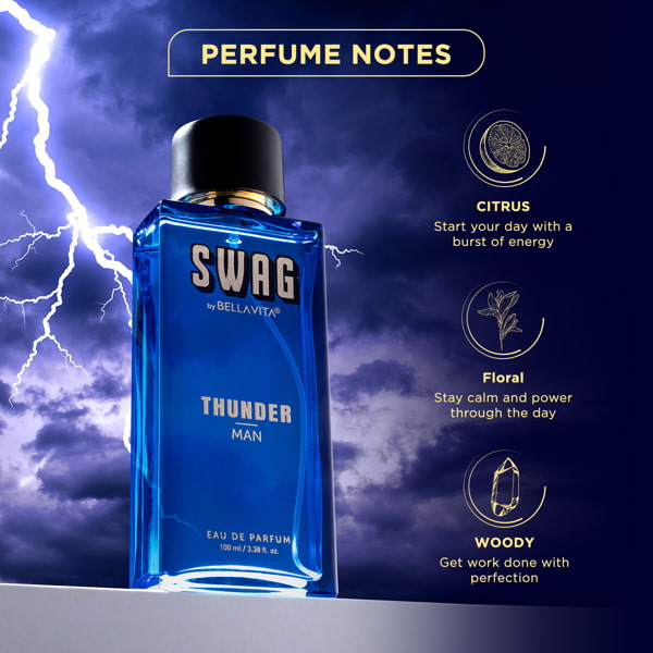 Bellavita SWAG THUNDER Man Perfume - 100ml