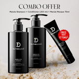 De Fabulous Marula Oil Combo,Shampoo + Conditioner + Marula Miracle Repair Masque, For Damage Hair, Repairs Split Ends (250ml +250ml+75ml)