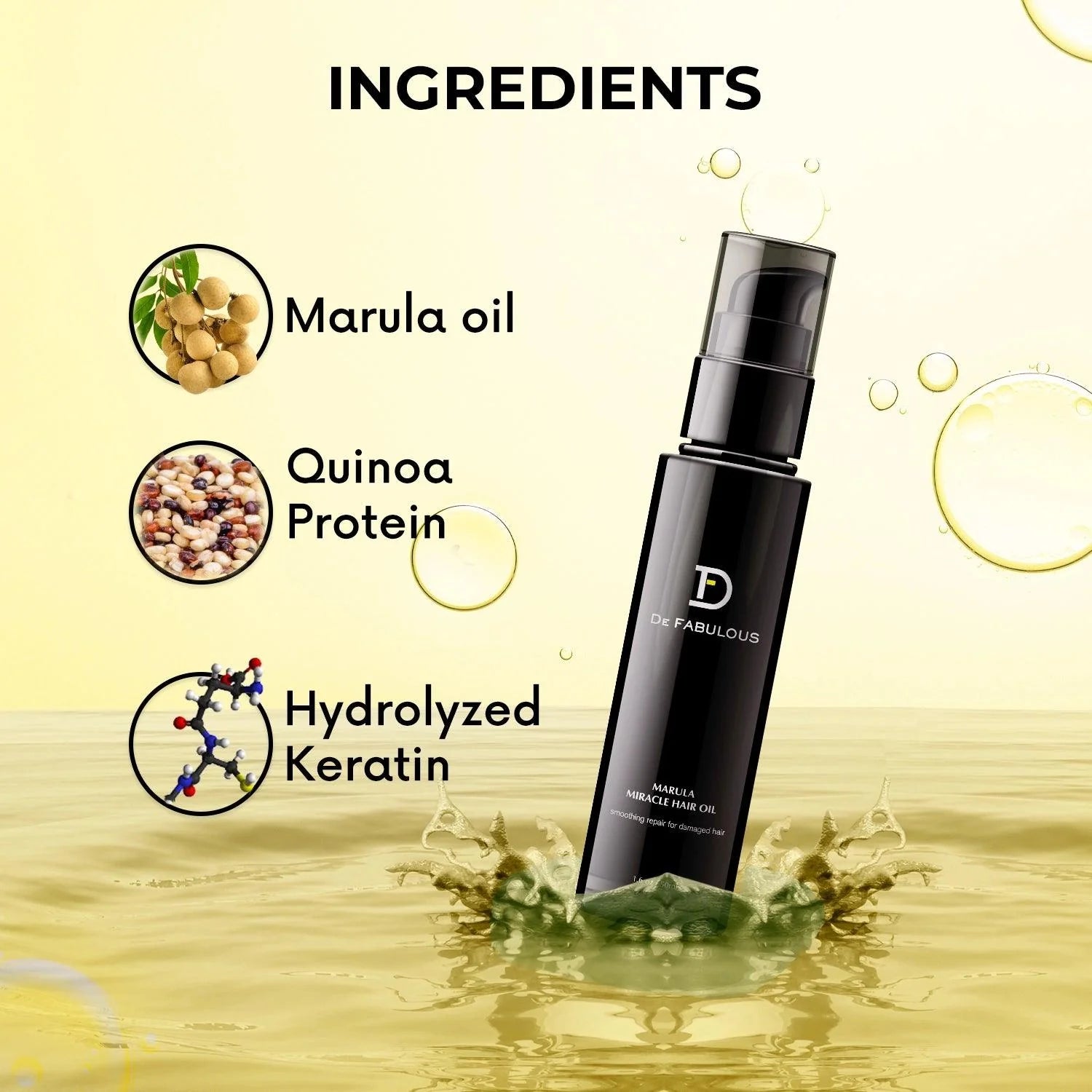 De Fabulous - Marula Miracle Hair Oil 50ml