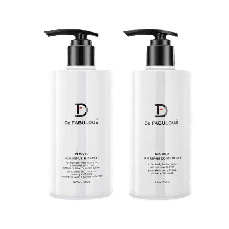 De Fabulous Reviver Hair Repair Kit - Shampoo + Conditioner, Keratin Protien Treatment (250ml +250ml)