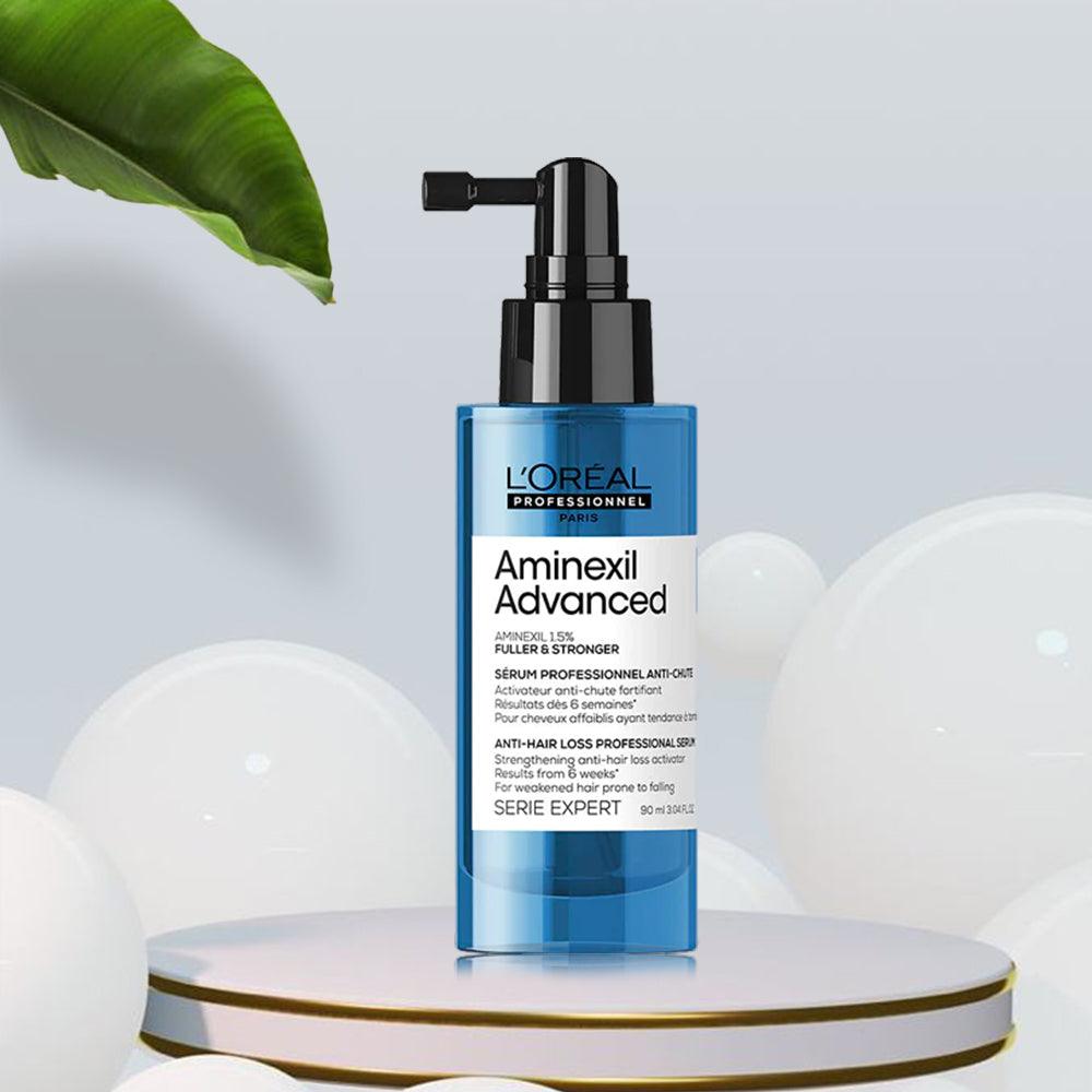 L'Oreal Professional Aminexil Advanced Anti-Hair Loss Activator Serum, Treats Hair Loss in 6 weeks* (90ml)