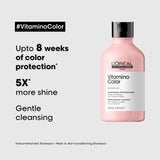 L'Oreal Vitamino Color Shampoo 300ml & Hair Mask 250g Combo for Colour Protected, Radiant hair, Serie Expert