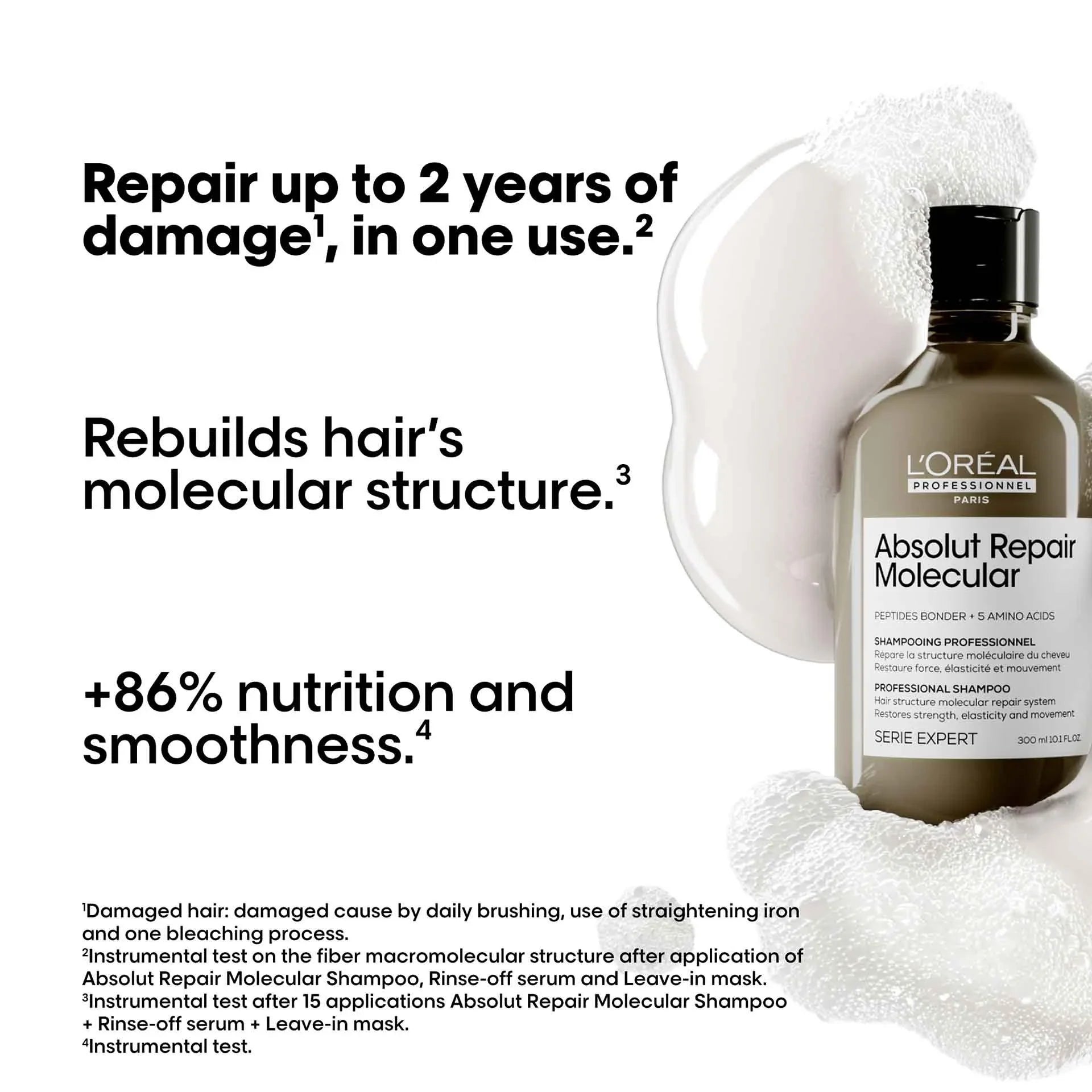 L'Oreal Absolut Repair Molecular Shampoo 300ml